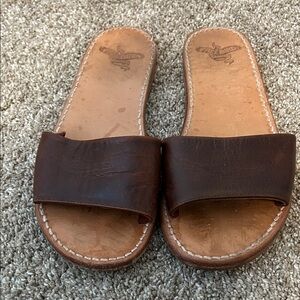 Freebird Leather Slide Sandals
